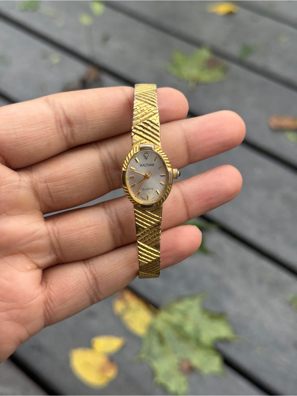 Waltham vintage Women's Gold-Tone Bracelet Watch